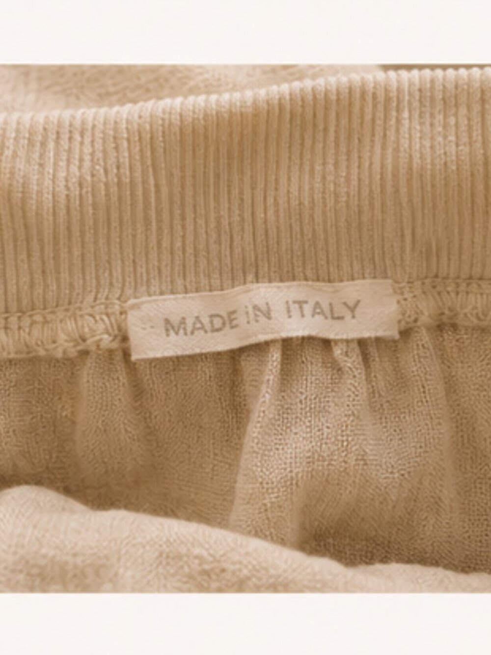 Made in Italy Linen Cotton Tiered Maxi Skirt Neutral Boho Resort Quiet Luxury M - Picture 2 of 10